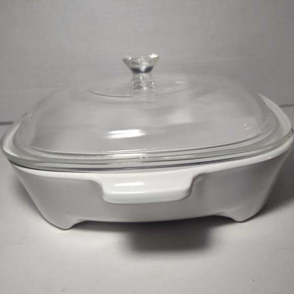 Corning Ware Brown ’N Sear 1.5 Qt Casserole w/ Pyrex Lid –Looks Unused RARE LINE - Picture 2 of 12